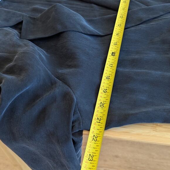 Yasemin Ozeri 2PC Set Black Liquid Butter Double-breasted Blazer M Dress Pants S - Picture 12 of 16